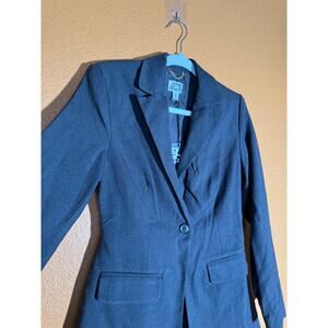 NWT Women's Black Blazer Jacket Future Collective Office Professional Work Small